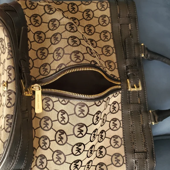 Michael Kors Monogrammed Canvas Handbag - Picture 9 of 16